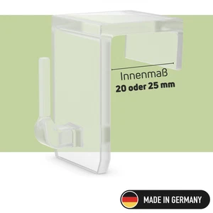 Fensterhaken Türhaken Dekohaken Kunststoff | Deko | Weihnachtsdeko | transparent - Bild 1 von 8