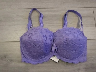 Sujetador de encaje Lucy lila vintage La Senza talla 38FF NUEVO CON ETIQUETAS Foto 1 de 4