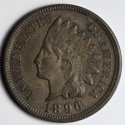 1896 Indian Head Cent Penny UNC *UNCIRCULATED* MS E128 GYNE - Image 1 of 2