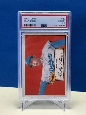Topps Billy Loes #20 1952 PSA 2,5 bueno+ Foto 1 de 2