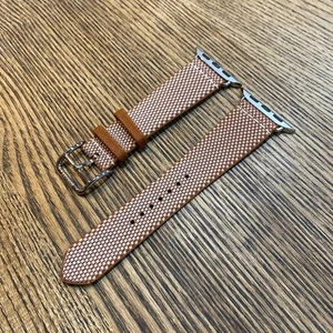 Hermès Apple Watch Toile H Single Tour Strap 42mm,41mm,40mm Used no box - Zdjęcie 1 z 10