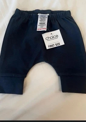 BNWT first size next baby navy blue trousers - Image 1 of 3