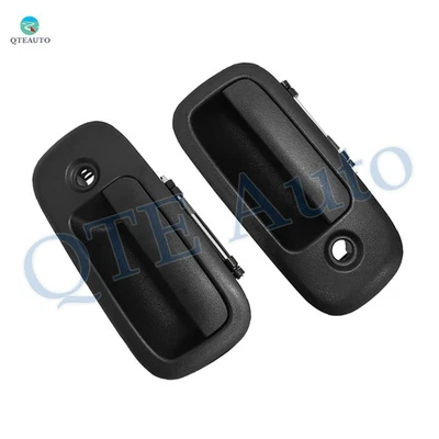 Par de 2 manijas de puerta delanteras L-R para GMC Savana 3500 1996-2009 negro texturizado Foto 1 de 3