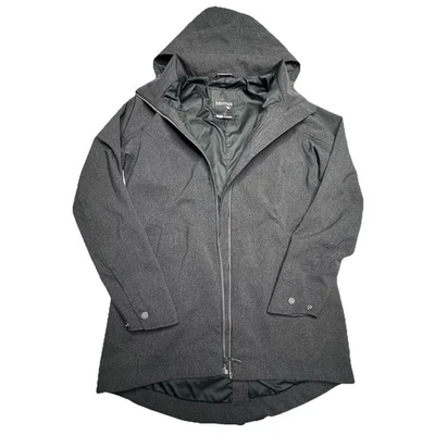 MARMOT Waterproof MAGGIE Black Hooded Rain JACKET Womens Size Medium M - Image 1 of 4