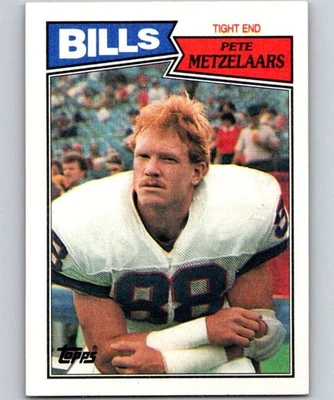 1987 Topps #366 Pete Metzelaars Buffalo Bills Rookie - Image 1 of 2