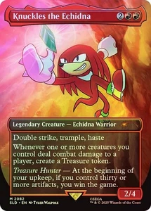 IN HAND - Knuckles the Echidna ✨RAINBOW FOIL✨ Secret Lair x Sonic - Magic MTG - Picture 1 of 1