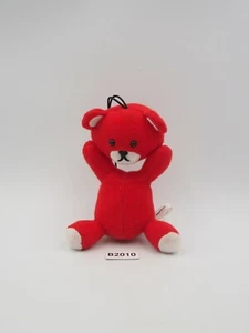 Control Bear B2010 Rojo Furyu Correa Mascota Peluche 4" Juguete Muñeca Japón - Imagen 1 de 8