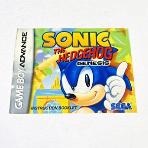 Sonic The Hedgehog Genesis (Nintendo Gameboy Advance) Manual Instruction Booklet - Picture 1 of 8