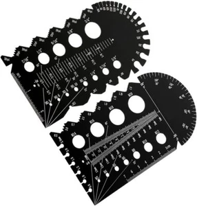Measure thread pitches with precision metal gauge for automotive and - Picture 1 of 7