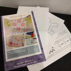 Kimberbell "KARLEE" QUILT & PILLOW SET PATTERNS KD141 - Picture 1 of 4