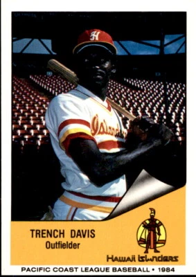1984 Hawaii Islanders Cramer #139 Trench Davis Baltimore Maryland Baseball Card - Image 1 of 2