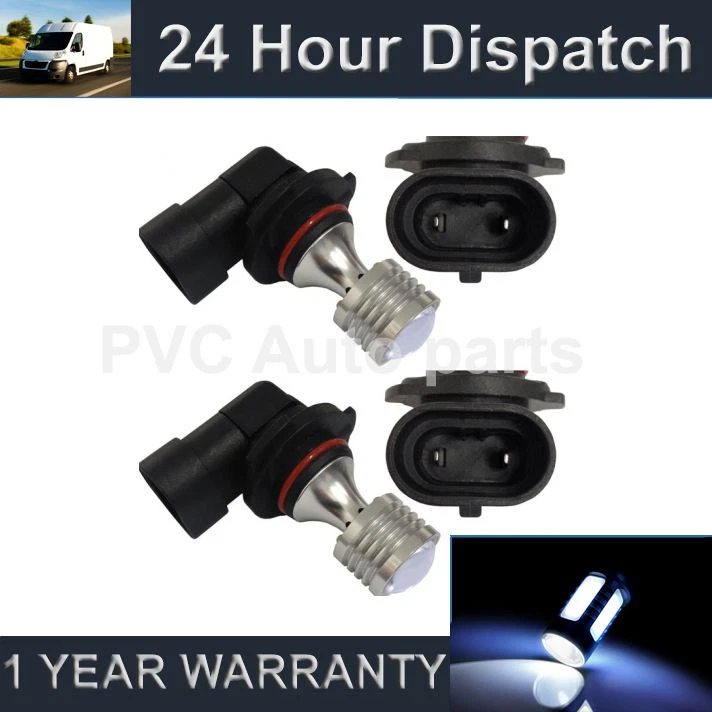 2X HB3 9005 WHITE 4 LED FRONT MAIN HIGH BEAM LIGHT BULBS KIT XENON MB503901 - Image 1 of 1