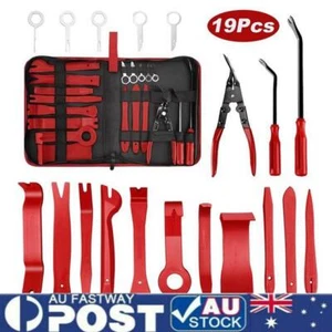19PCS Car Trim Removal Tool Auto Hand Plastic Pry Bar Panel Door Clip Interior - Picture 1 of 12