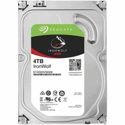Seagate IronWolf 4TB ST4000VN008 NAS 5900RPM 64MB 3.5" SATA Internal Hard Drive - Image 1 of 4