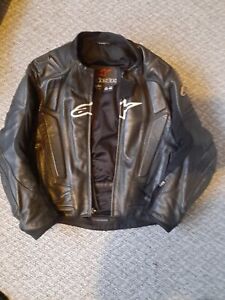 Alpinestars Black Leather Motorbike/Motorcycle Jacket 