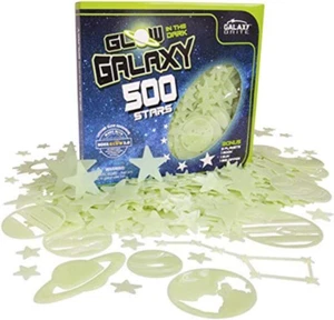 Glow in the Dark Stars for Ceiling, 500-Count, Largest Ceiling Glow Stars Assort - Picture 1 of 12