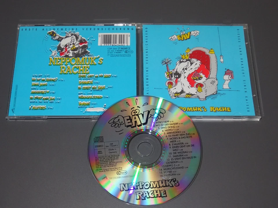 EAV - NEPPOMUK'S RACHE / ALBUM-CD 1990 (EX) - Bild 1 von 1