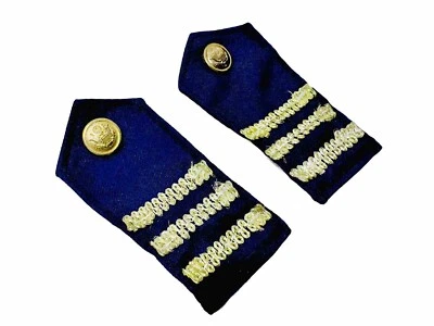 Ejército de EE. UU. ASU Marina y Oro Insignia Botón Conjunto De 2 Disfraz Uniforme Charreteras Foto 1 de 4