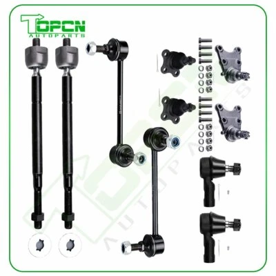 10Pc Inner Outer Tie Rods Front Suspension For Isuzu Axiom Rodeo Honda Passport - Image 1 of 4