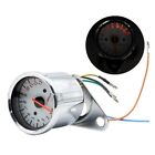 Universal Motorcycle Tachometer Metal Material RPM Gauge White Dial 0-13000 Rpm