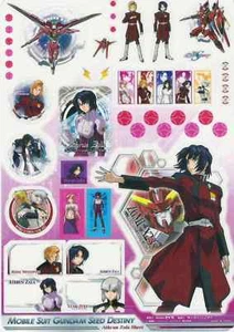 sticker Gundam Seed Destiny anime  Athrun Yzak Dearka Heine Meer Campbell - Picture 1 of 1