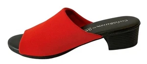 NEW Croft & Barrow Kiosk Ortholite Red Stretch Slip On COMFORT Slide/Sandal-6.5M - Picture 1 of 14
