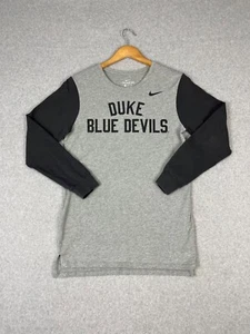 University Of Duke Blue Devils Shirt Mens S Gray Long Sleeve Crew Neck - Picture 1 of 9