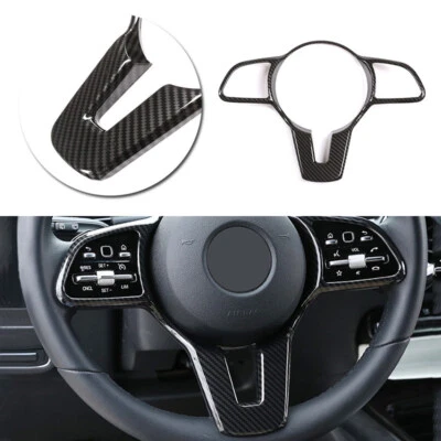 Cubierta del marco del botón del volante para Mercedes Benz C E CLA GLC GLE Clase W213 Foto 1 de 4