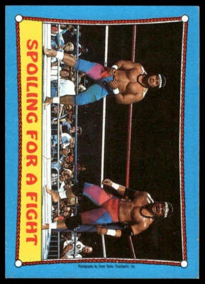 1987 Topps WWF #28 Spoiling for a Fight - Image 1 of 2