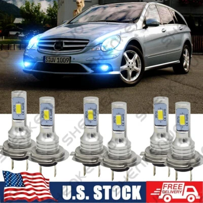 Combo faros LED + kit de bombillas antiniebla para Mercedes-Benz R350 2006-2010 - 8000K Foto 1 de 4