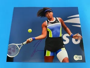 FOTO Beckett BAS firmada de tenis de Naomi Osaka automática 8x10 autenticación - Imagen 1 de 3