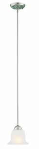 Design House 515585 Ironwood 1 Light Mini Pendant, Satin Nickel - Picture 1 of 1
