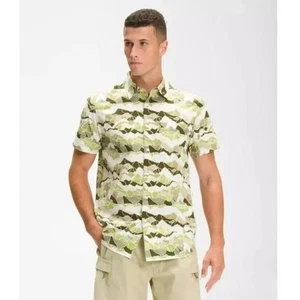 Herren North Face Mountain Camouflage Button Up Kurzarm Hemd Front Pock XXL - Bild 1 von 10