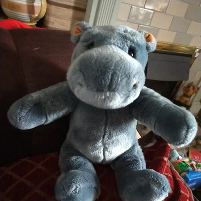grey hippo -bear factory plush 15 inches tall - Image 1 of 4