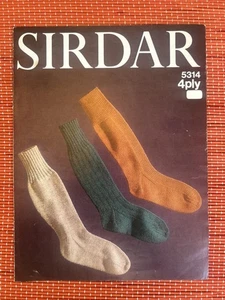 HERREN GESTRICKTE LANGE GERIPPTE & UNIFARBENE STRICKSOCKEN VINTAGE 70’er STRICKMUSTER 5314 - Bild 1 von 2