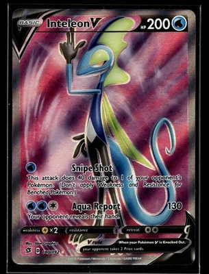 Inteleon V (Full Art) Ultra Rare SWSH02: Rebel Clash 180/192 NM - Image 1 of 2