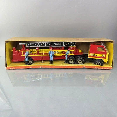 Tonka Воздушная Лестница Команда 1935 Пожарная Машина Набор Игровых Людей Металл Винтаж 1979 Новый из старых запасов - Изображение 1 из 4
