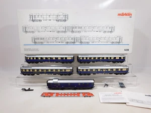 EB93-4# Märklin H0 AC 4228 Car Set Rheingold DRG NEM KK KKK Light Original Packaging - Picture 1 of 7