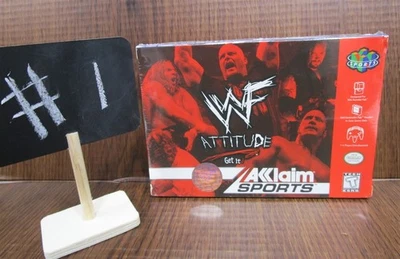 Video Game Nintendo 64 N64 WWF Attitude Get It NEW SEALED #1 - Image 1 of 4