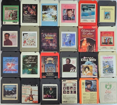 Lot of 283 Christmas Holiday Carols Seasonal Vintage 8 Track Tape Cartridge #283 Foto 1 de 4