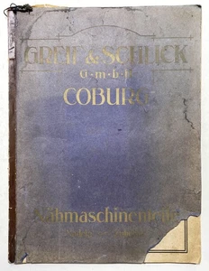 Nähmaschine / Katalog über Nähmaschinenteile Greif & Schlick GmbH 1934 - Bild 1 von 1