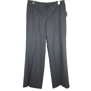 NWT Talbots Petite Mid Rise Dress Pants Straight Leg Wool Lined Gray Pockets 10P - Picture 1 of 9