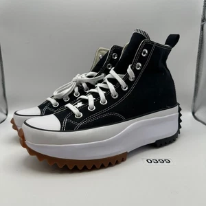 CONVERSE Men's 9.5 Run Star Hike Hi Sneaker Black/White/Gum 166800C - Picture 1 of 5