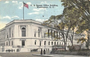 Washington DC U. S. Senate Office 1915 Trolley's Postcard - Picture 1 of 2