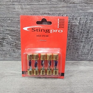 Sting Pro Agu Fuse Nickel/Gold Plated - AGU80L (F80A) 5 IN Set - Picture 1 of 4