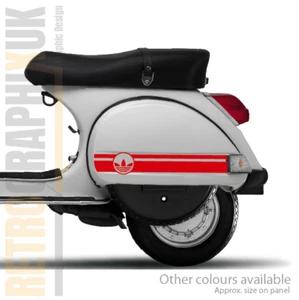 RED Vespa PX --- FULL SET  graphics | stickers | decals | Scooter skinhead - Picture 1 of 6