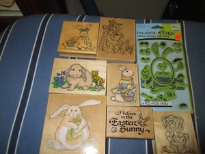 InkadinkaClings, Hero Arts, Art Impressions, Stamps Happen--Bunny Stamps - Picture 1 of 7
