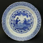 C1720, ANTIQUE 18thC CHINESE KANGXI BLUE AND WHITE PORCELAIN SAUCER DISH PLATE