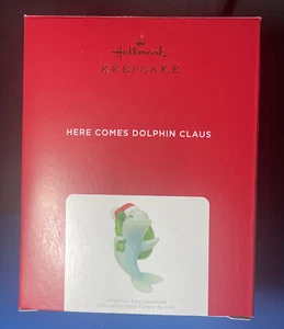 2021 HALLMARK HERE COMES DOLPHIN CLAUS MAGIC SOUND KEEPSAKE ORNAMENT New - Picture 1 of 1