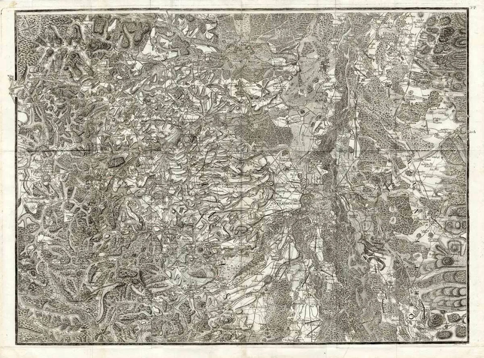 Antique Map-STRASBOURG-FRANCE-GERMANY-Beaurain-1782 - Image 1 of 1